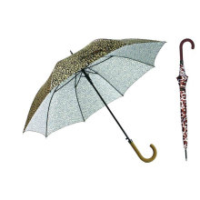 Gerader automatischer Tierhaut-Druck-Regenschirm (YS-SA23083927R)